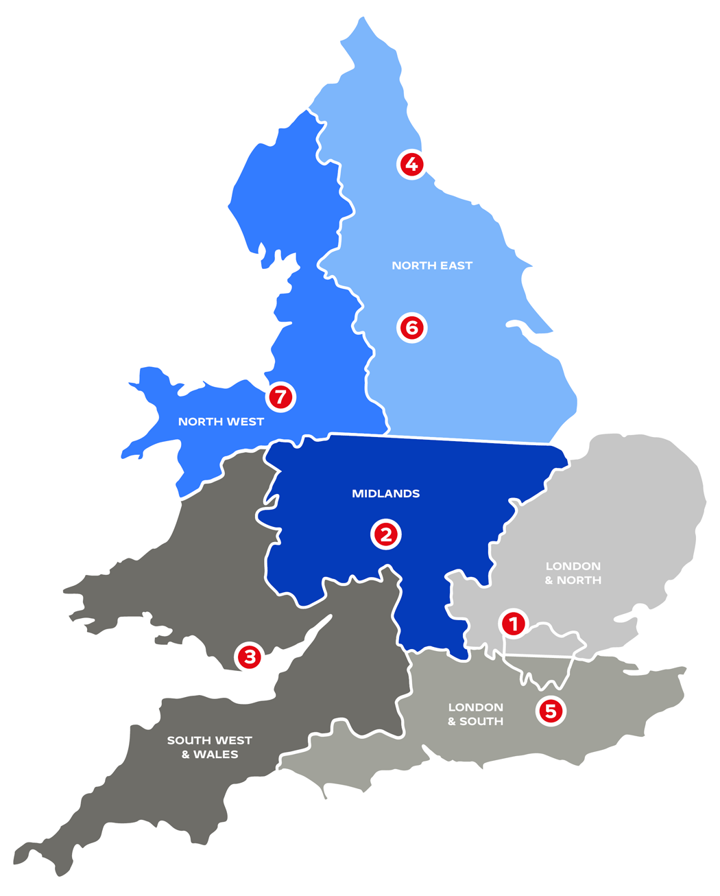 Where we operate UK map